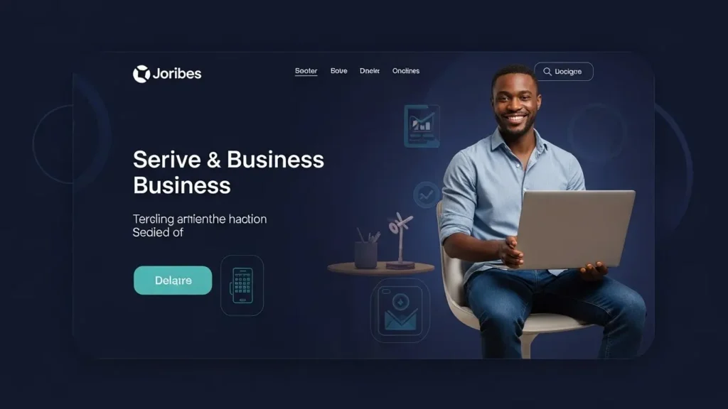 WordPress website design mockup for Nigerian business by WebyCraft